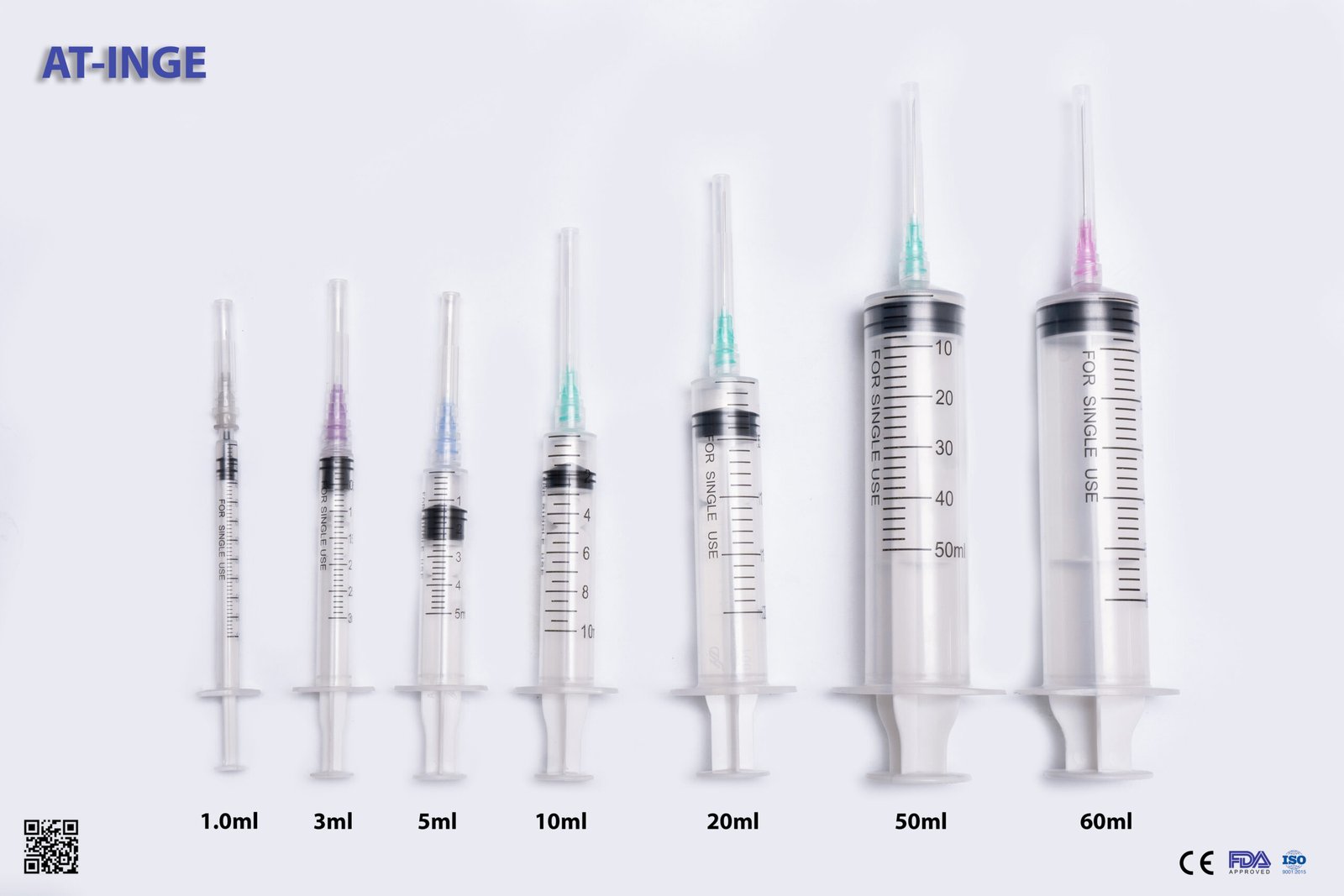 Shop Bulk AT-INGE Syringes – Various Sizes Available from a Trusted Supplier!